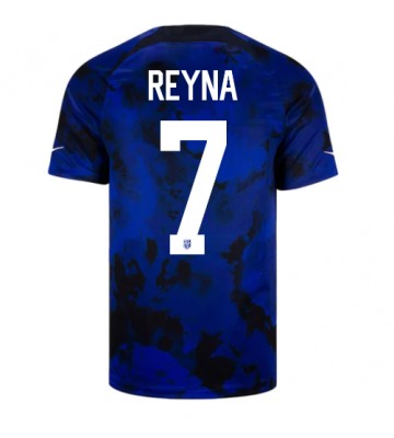 Förenta staterna Giovanni Reyna #7 Bortatröja VM 2022 Kortärmad
